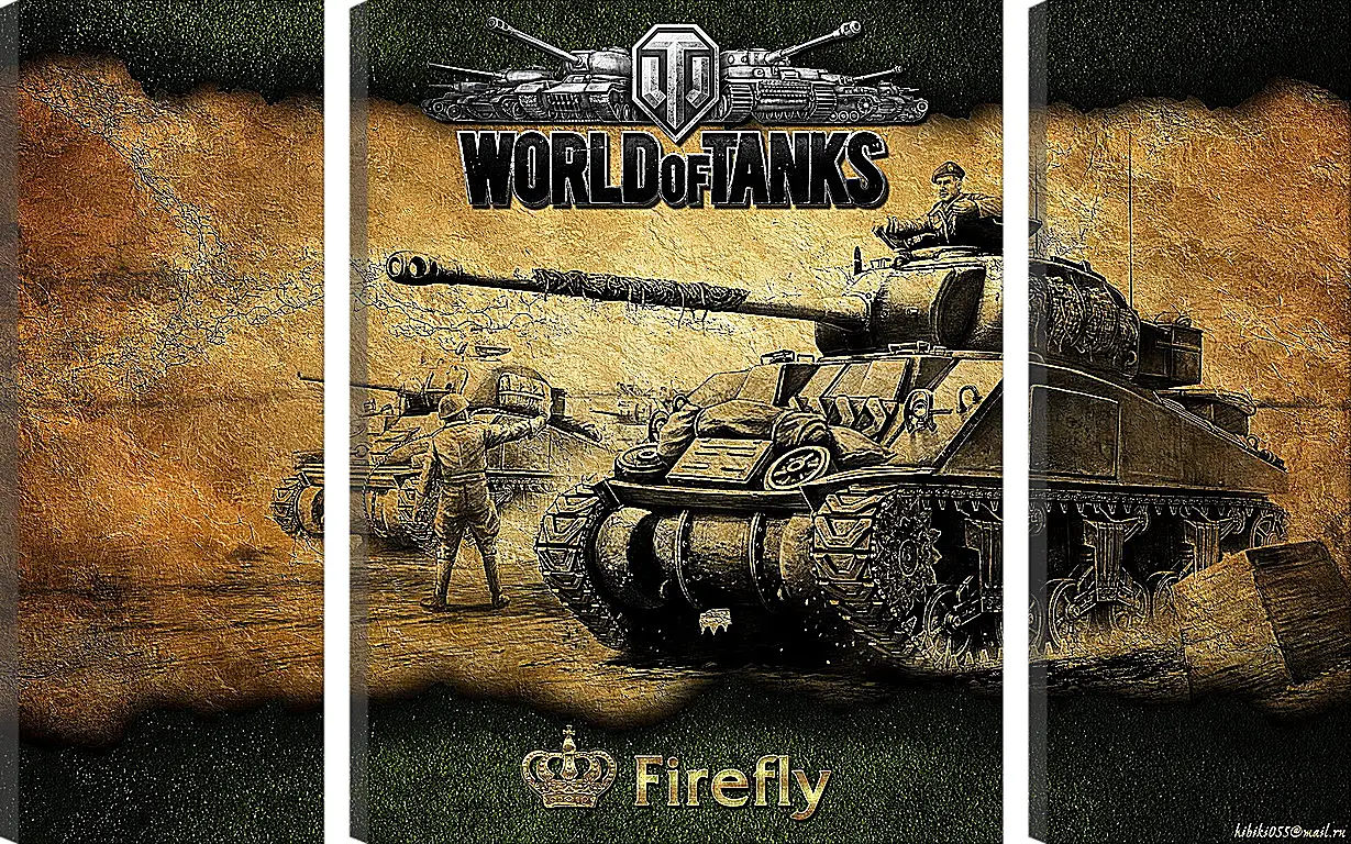 Модульная картина - World Of Tanks