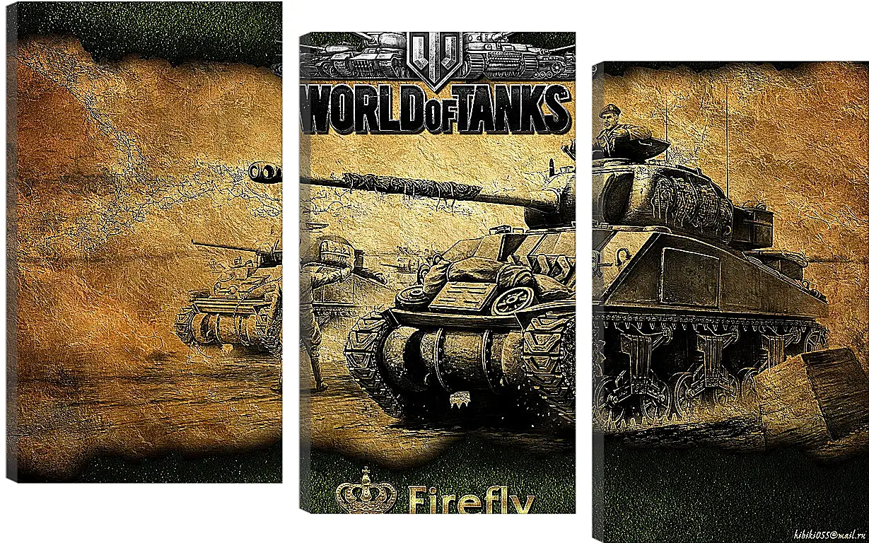 Модульная картина - World Of Tanks