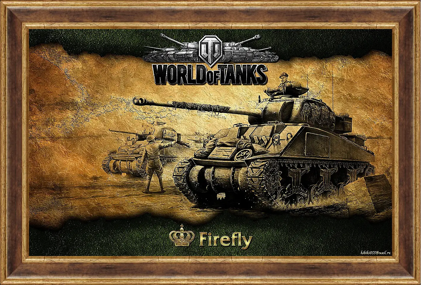 Картина в раме - World Of Tanks