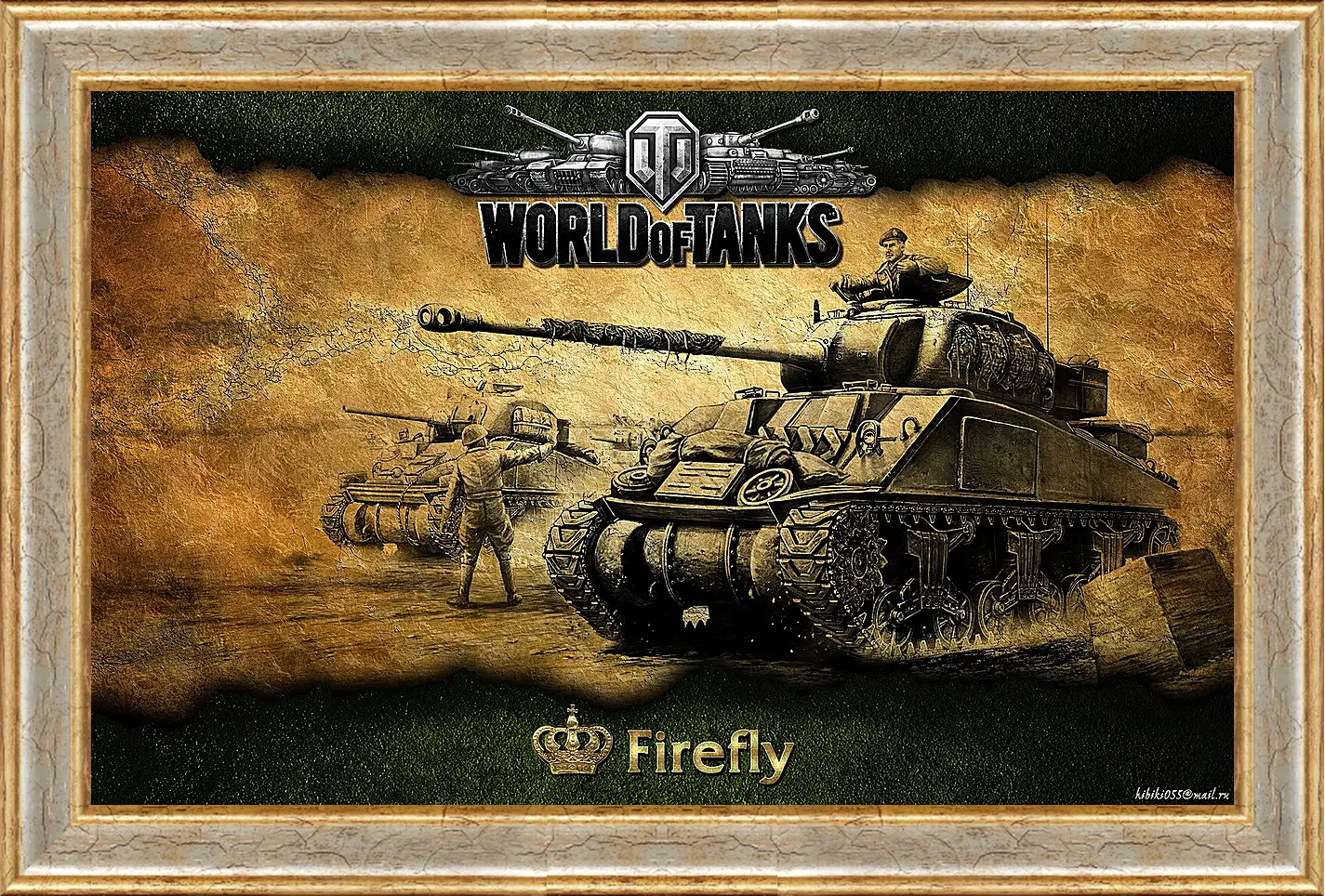 Картина в раме - World Of Tanks