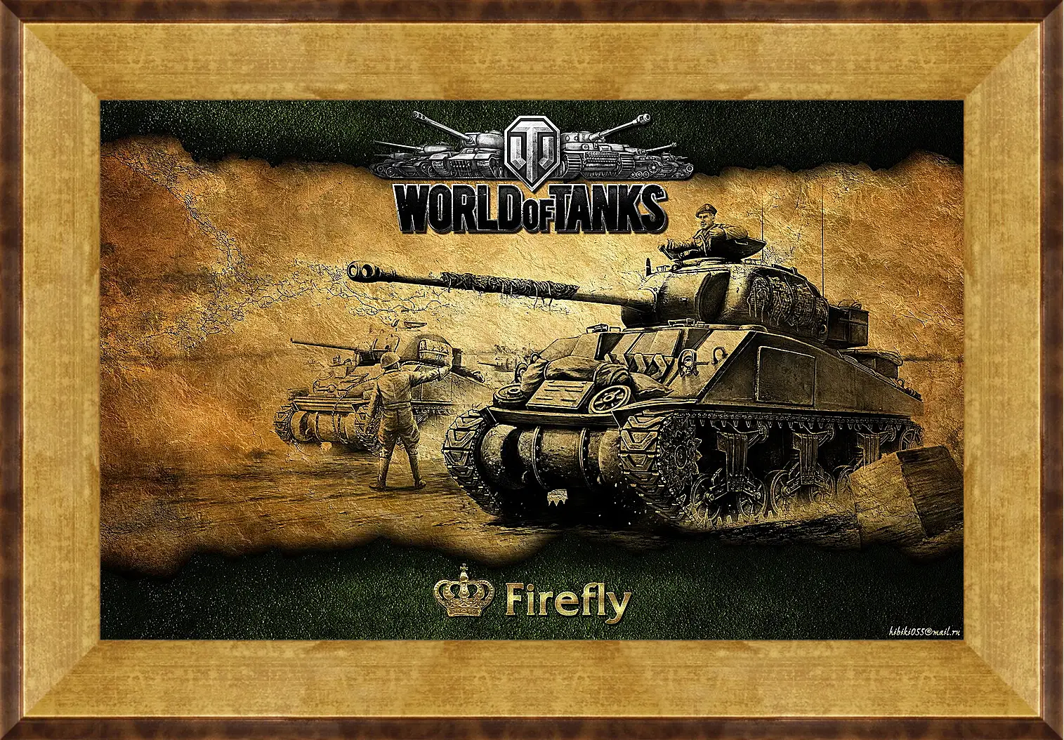 Картина в раме - World Of Tanks