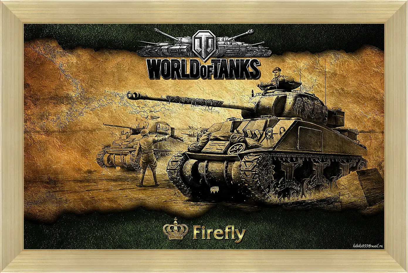 Картина в раме - World Of Tanks