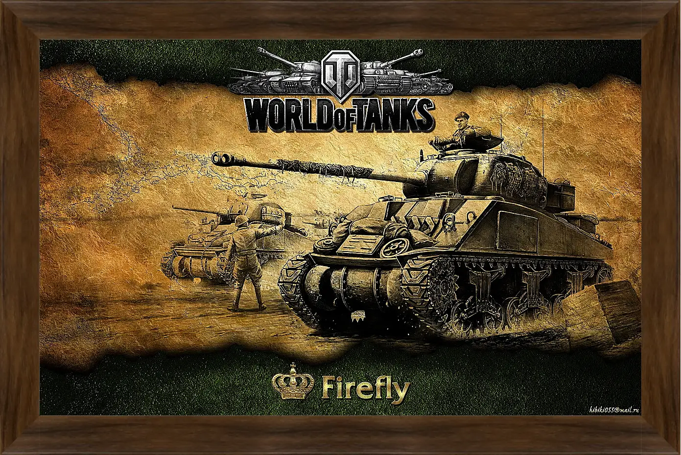 Картина в раме - World Of Tanks