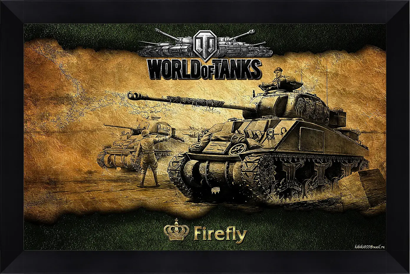 Картина в раме - World Of Tanks