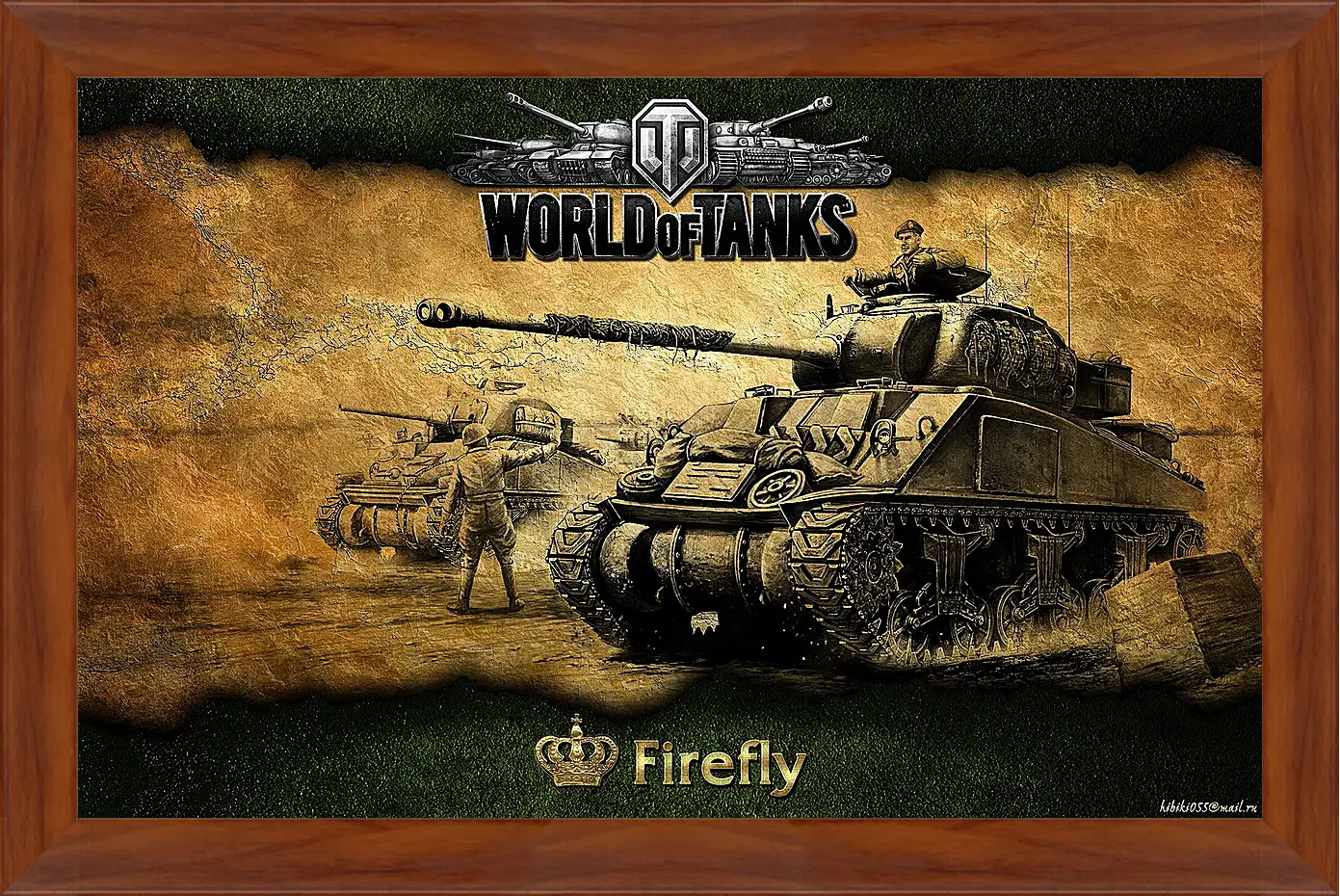 Картина в раме - World Of Tanks