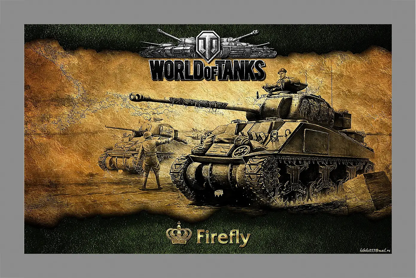 Картина в раме - World Of Tanks