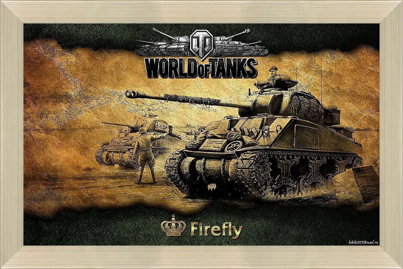 Картина в раме - World Of Tanks