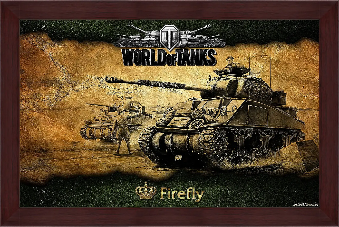 Картина в раме - World Of Tanks