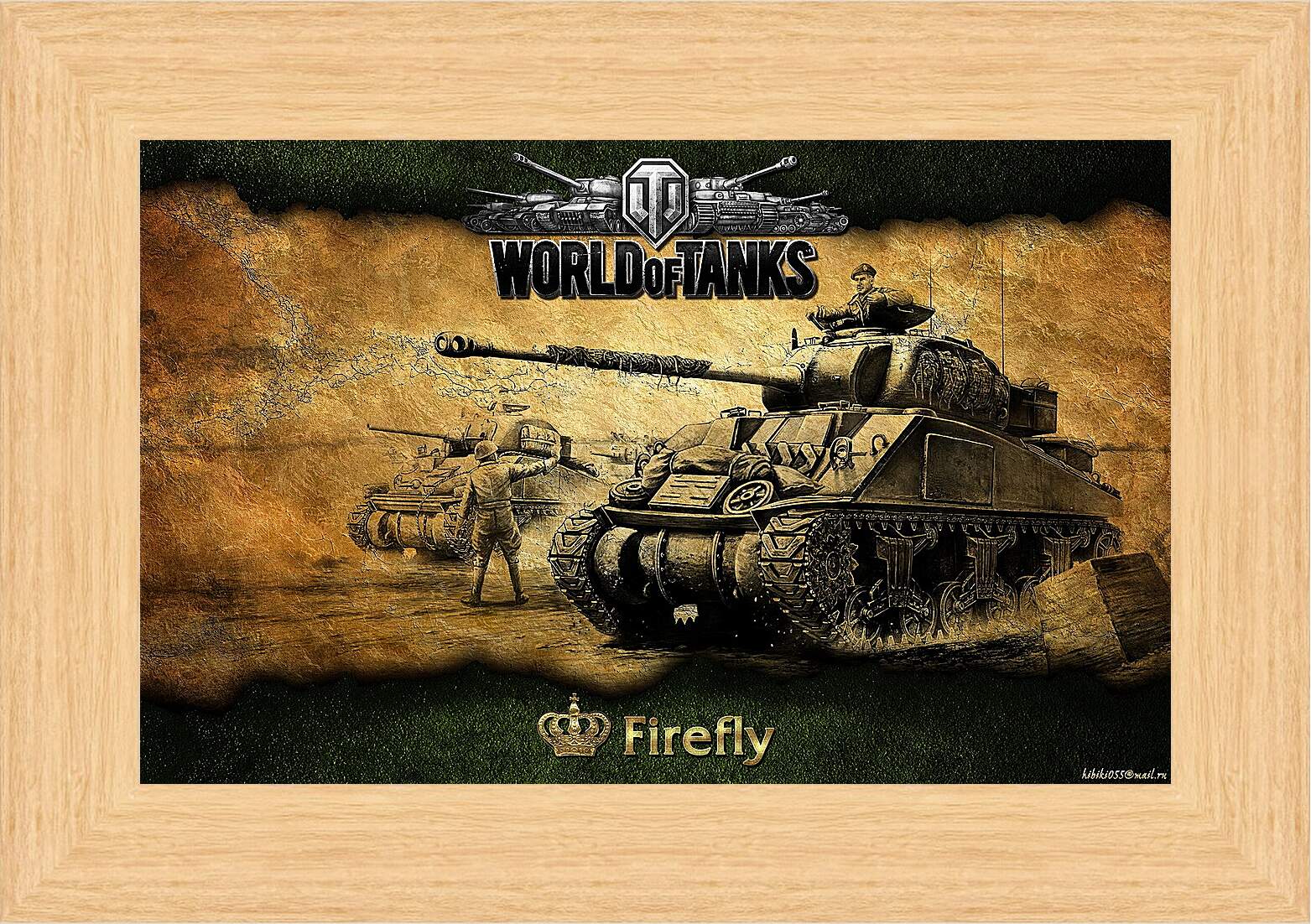 Картина в раме - World Of Tanks