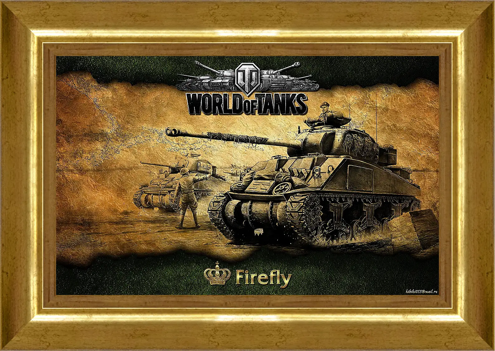 Картина в раме - World Of Tanks