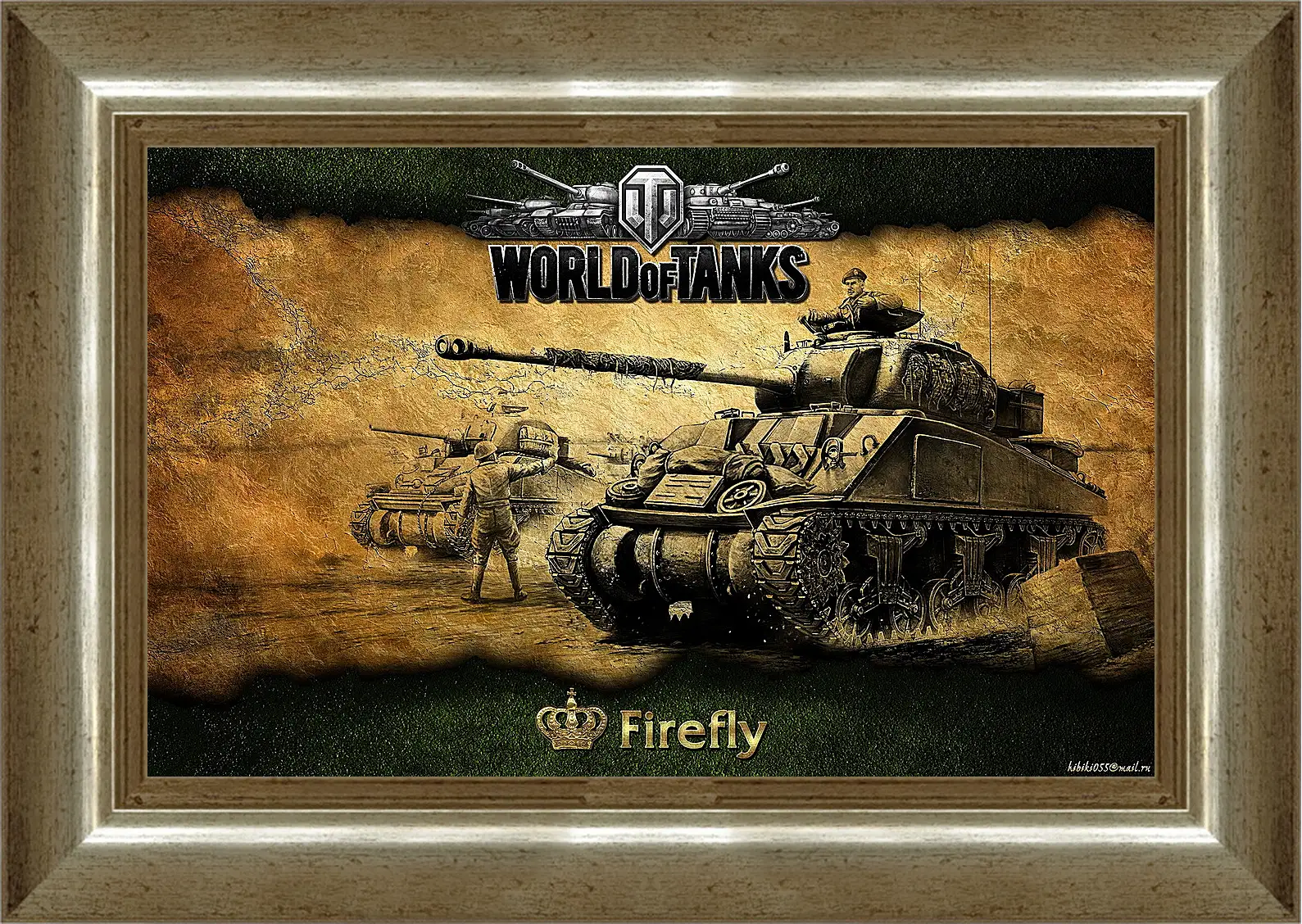 Картина в раме - World Of Tanks