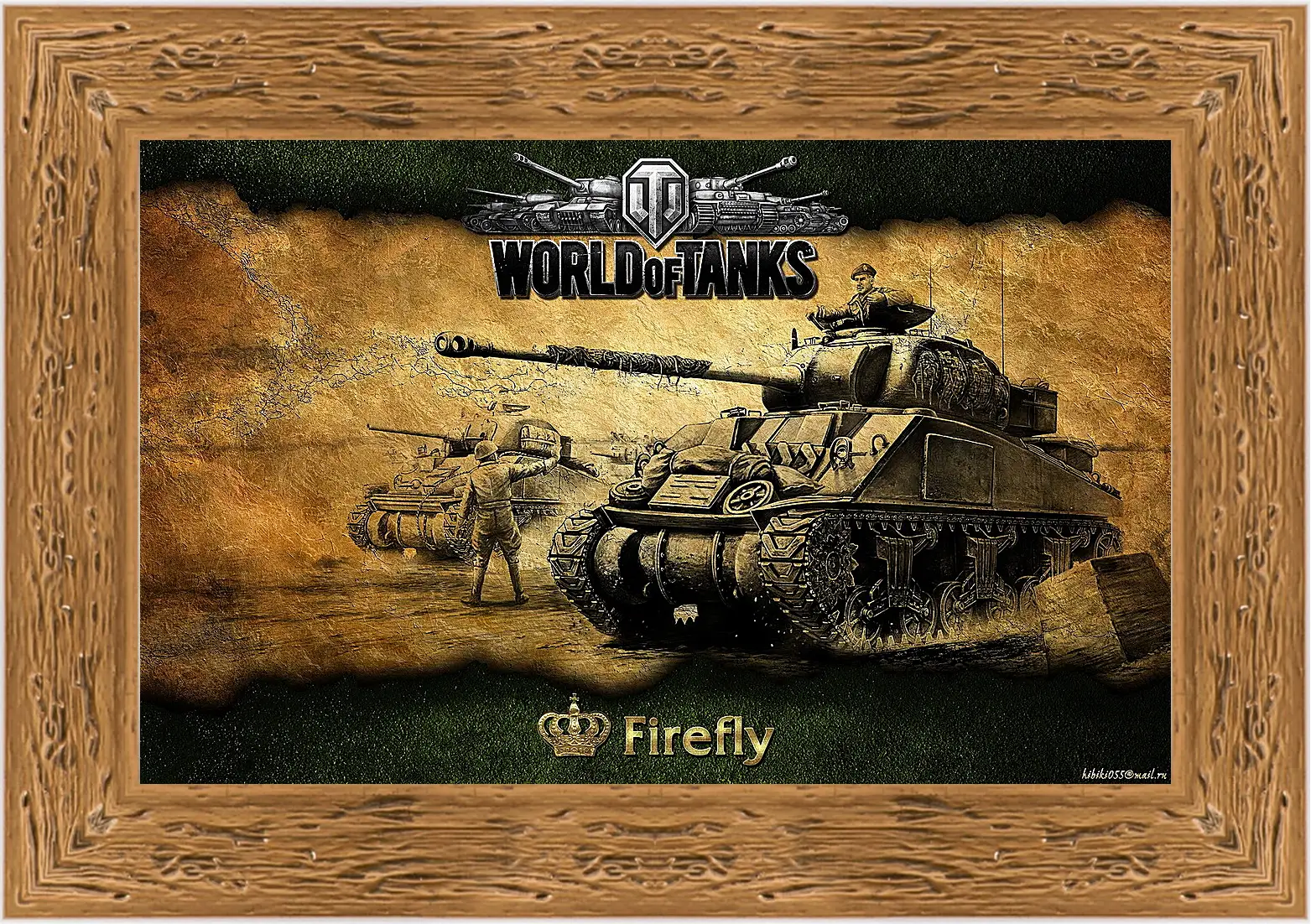 Картина в раме - World Of Tanks