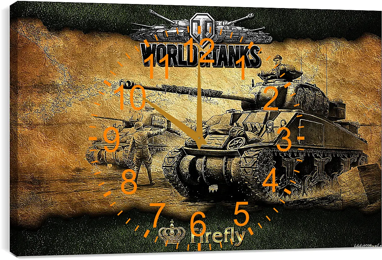 Часы картина - World Of Tanks