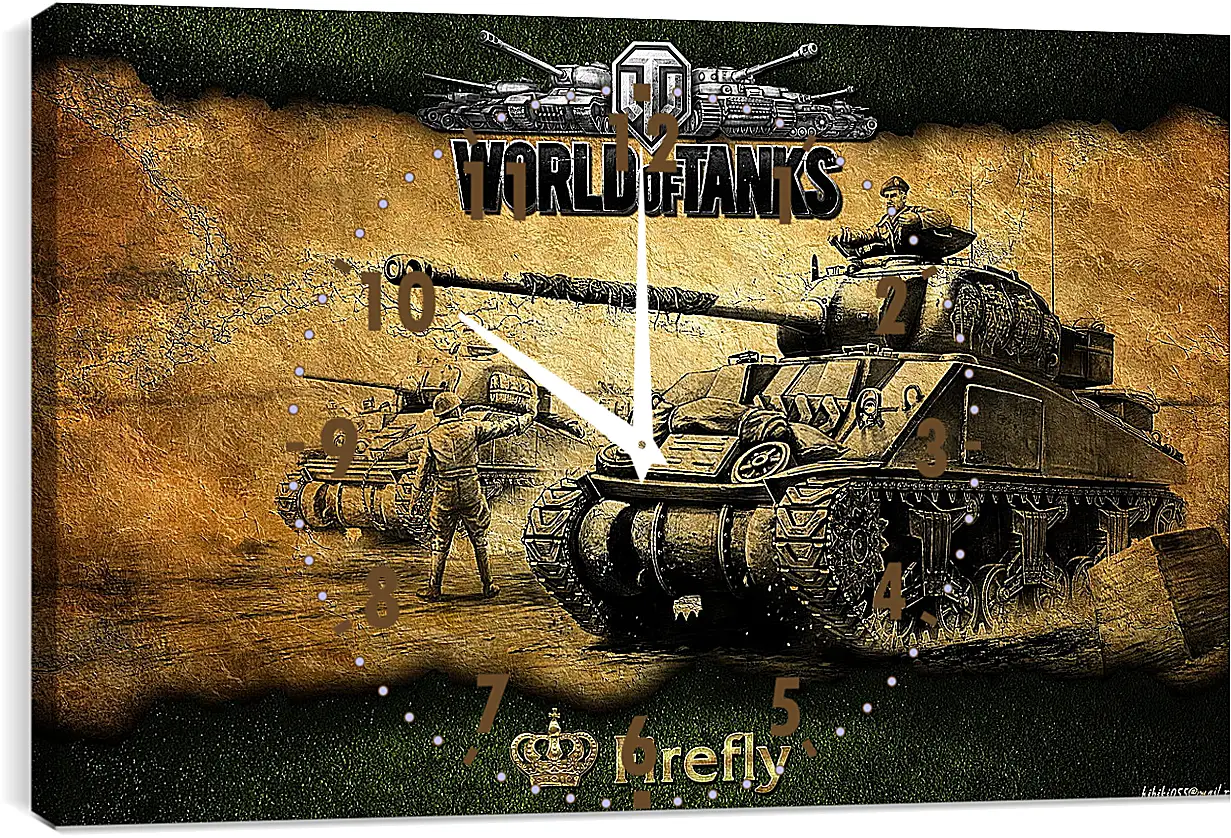 Часы картина - World Of Tanks