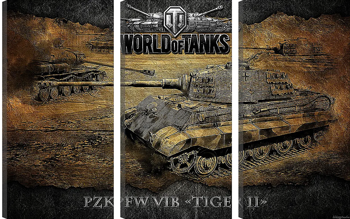 Модульная картина - World Of Tanks