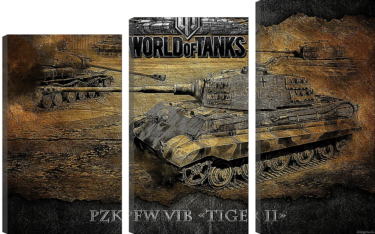 Модульная картина - World Of Tanks