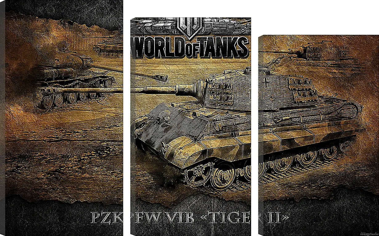 Модульная картина - World Of Tanks