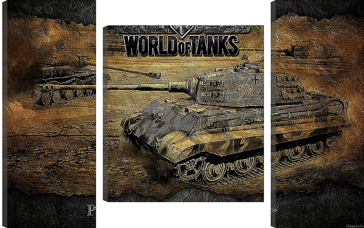 Модульная картина - World Of Tanks