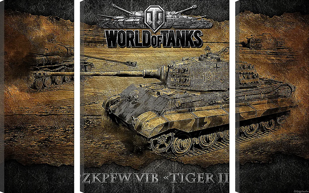 Модульная картина - World Of Tanks