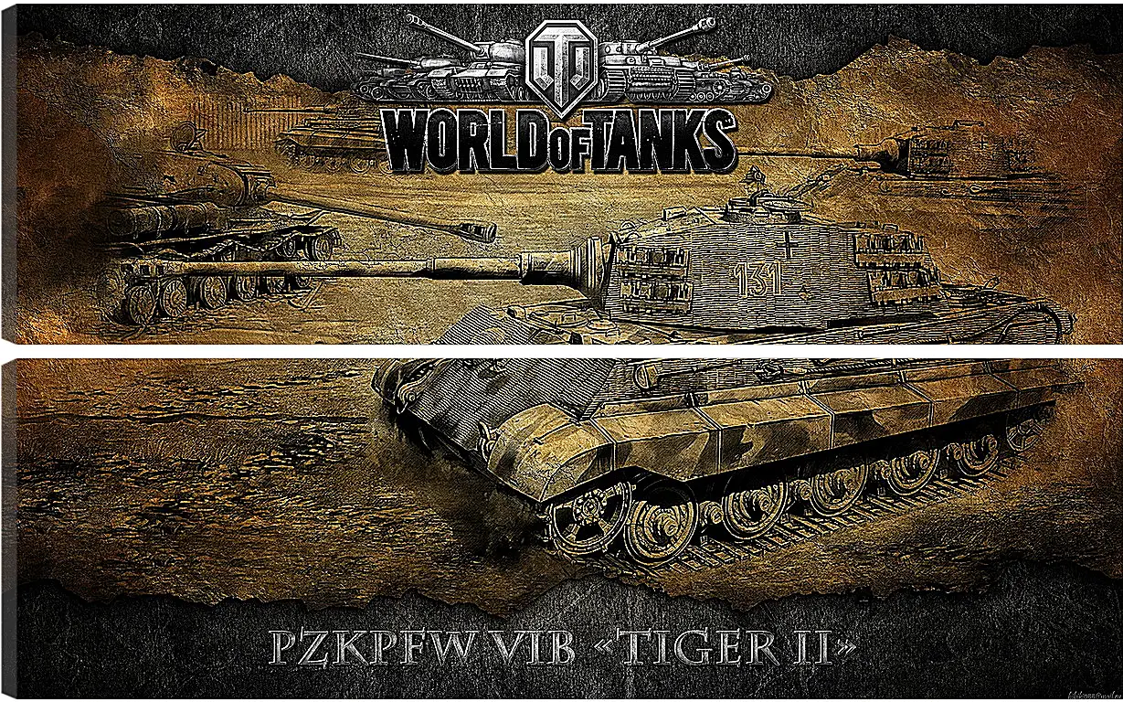 Модульная картина - World Of Tanks