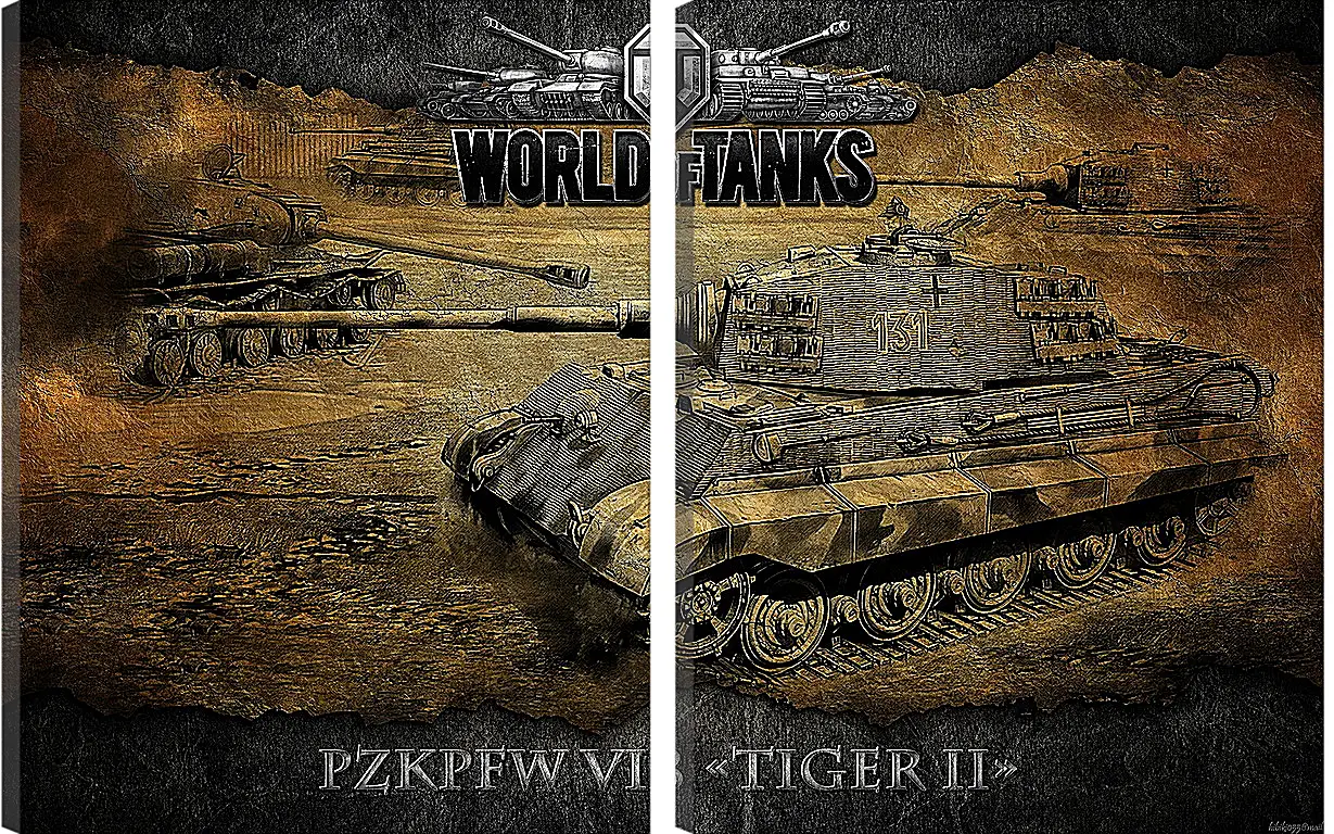 Модульная картина - World Of Tanks