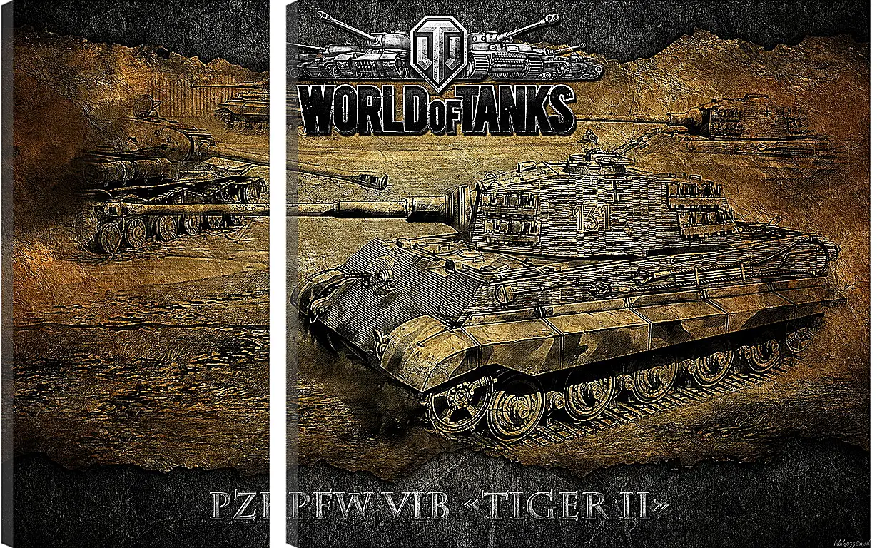 Модульная картина - World Of Tanks