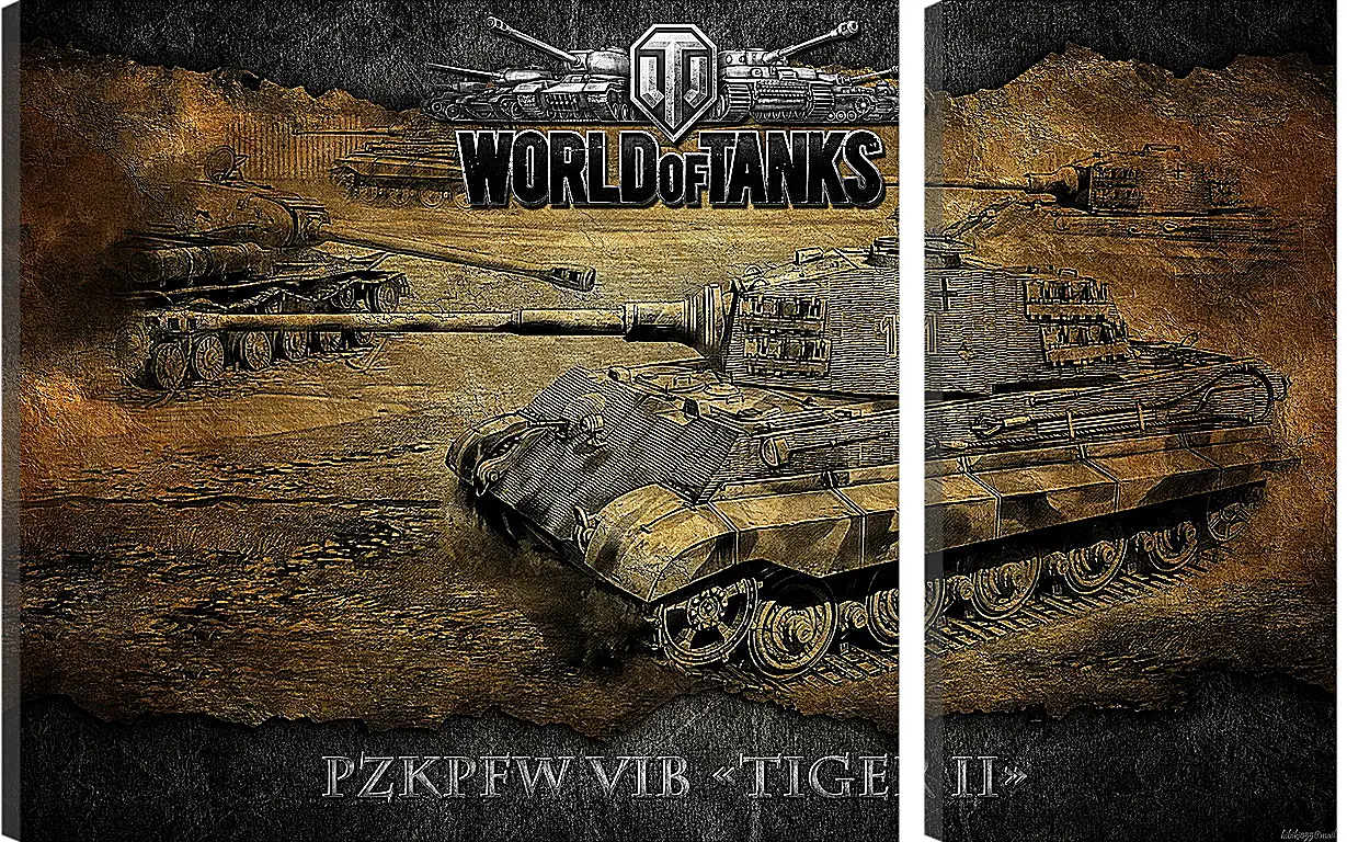 Модульная картина - World Of Tanks