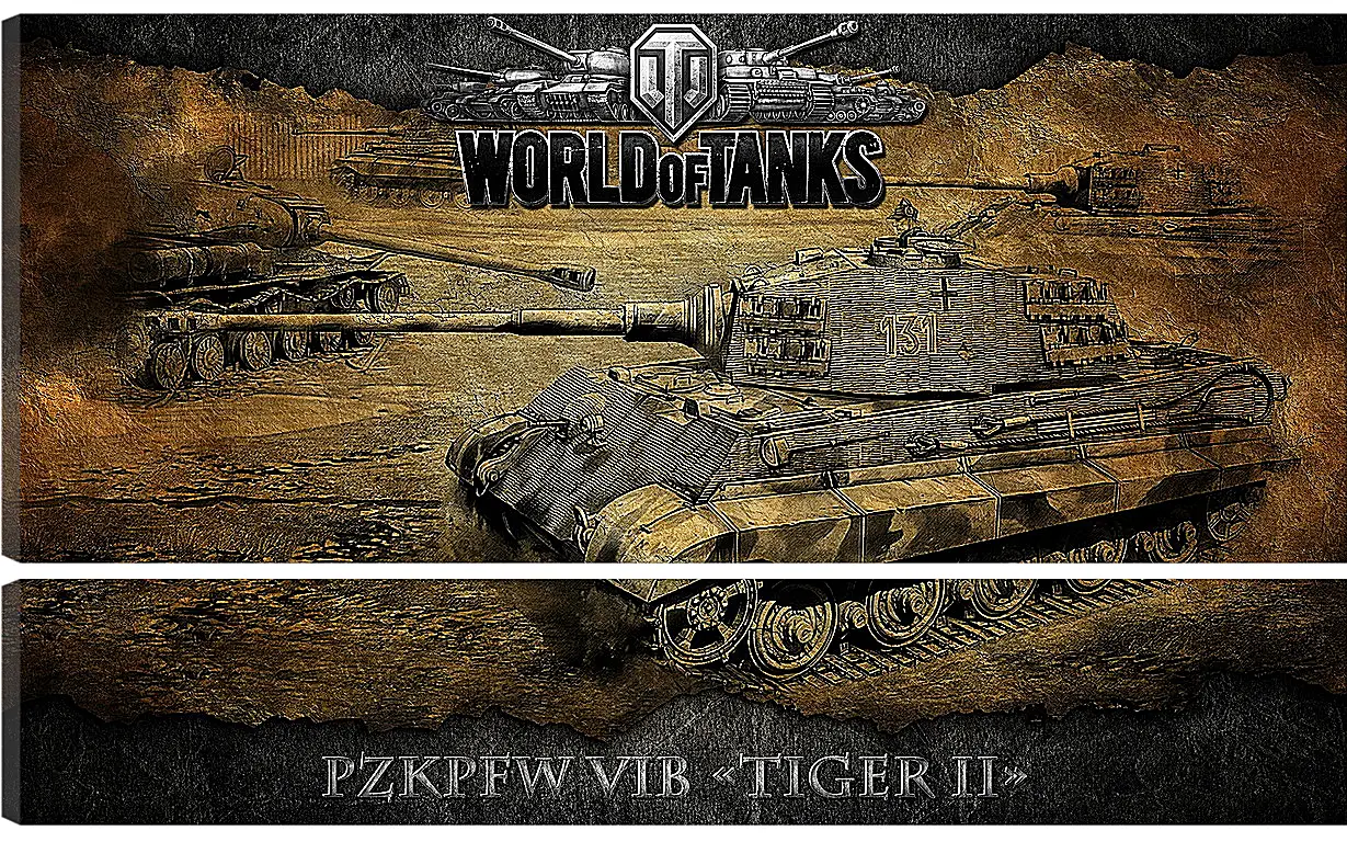 Модульная картина - World Of Tanks