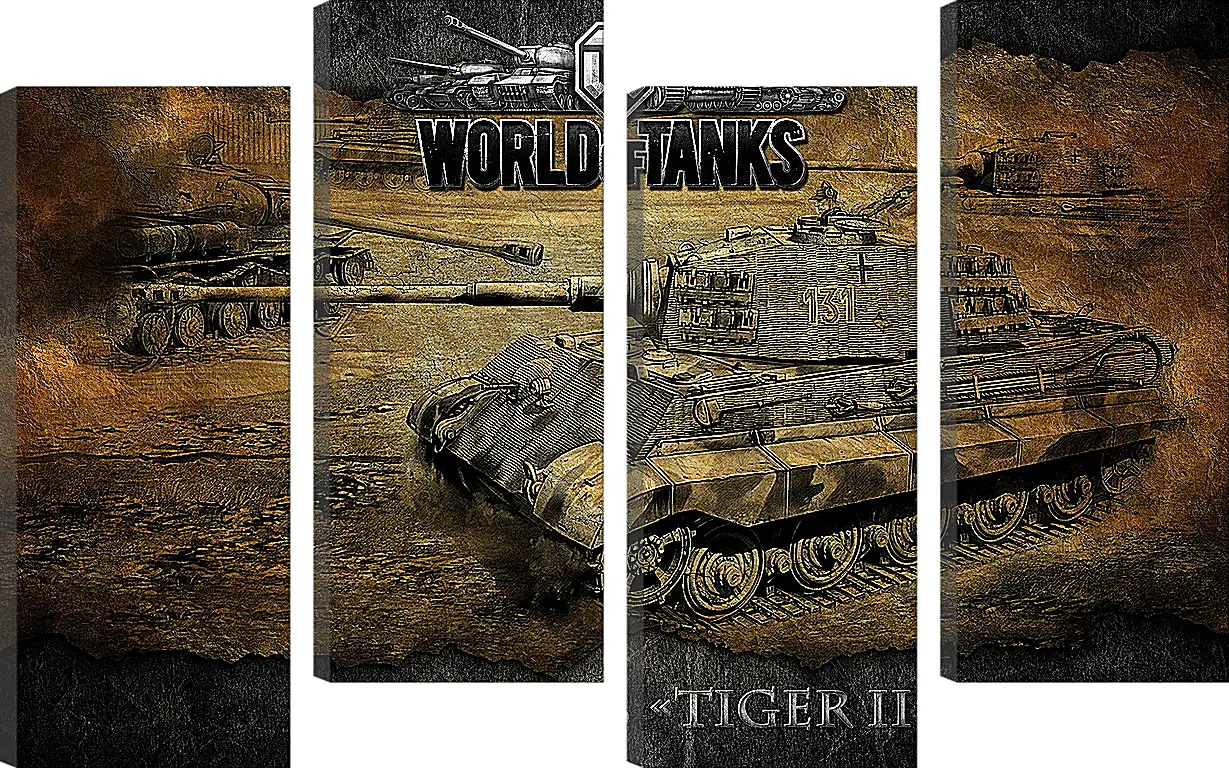 Модульная картина - World Of Tanks