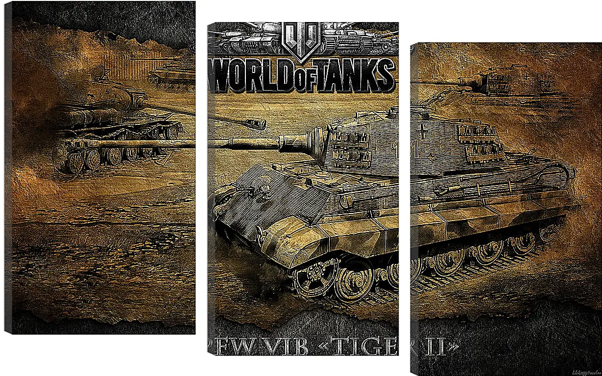 Модульная картина - World Of Tanks