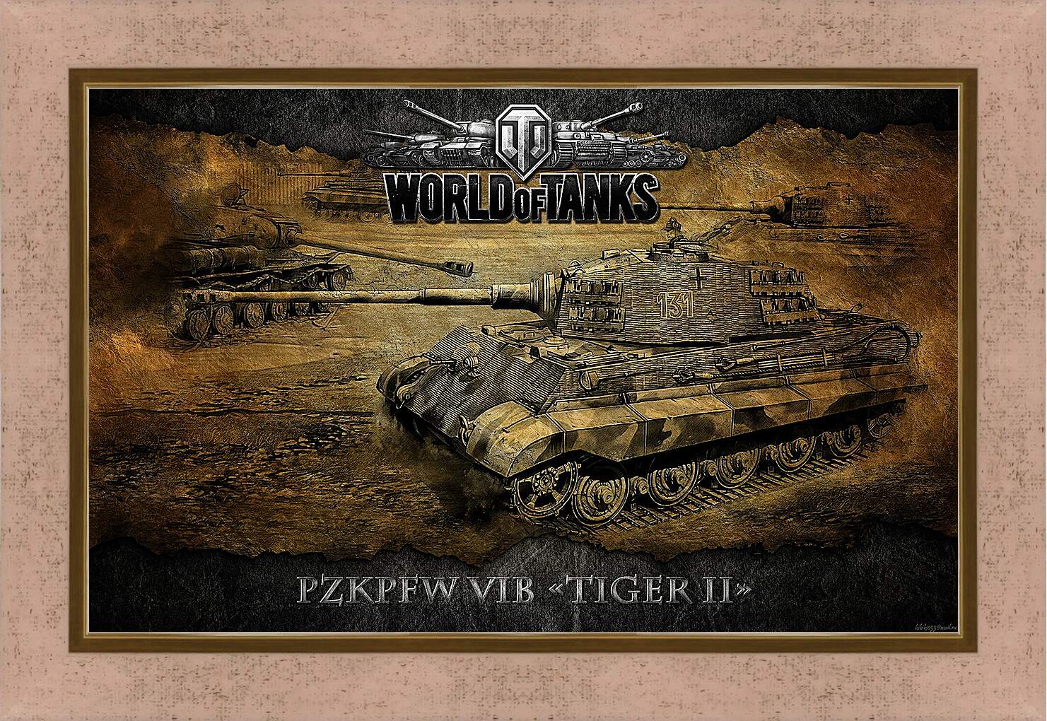 Картина в раме - World Of Tanks