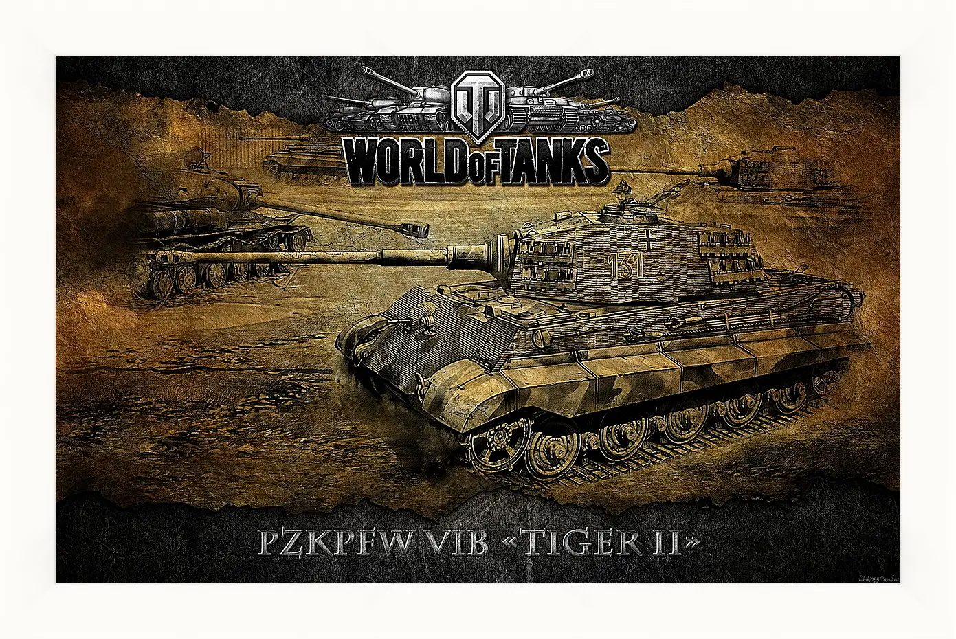 Картина в раме - World Of Tanks