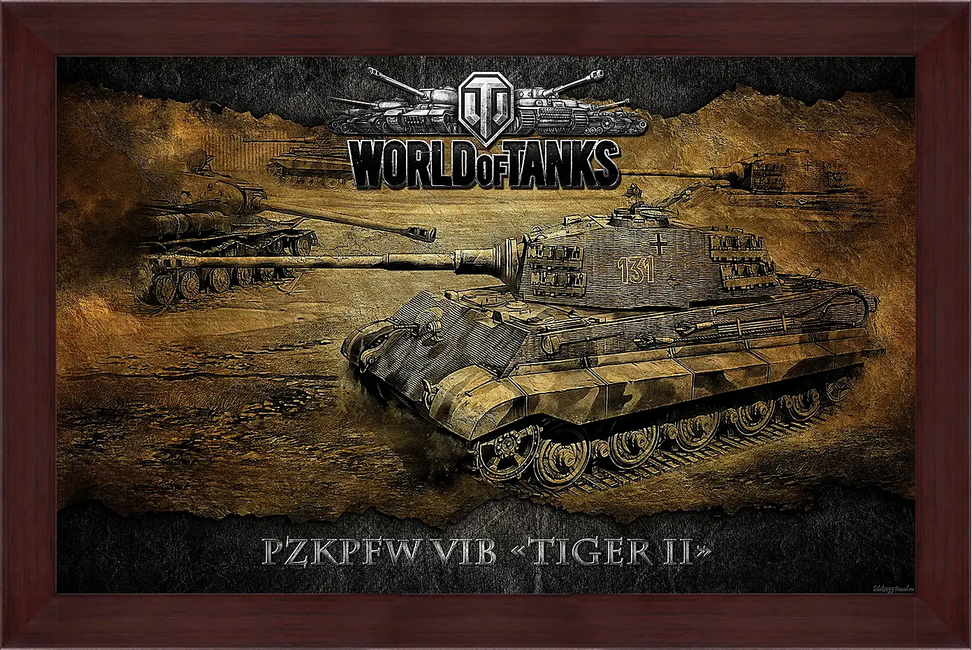 Картина в раме - World Of Tanks