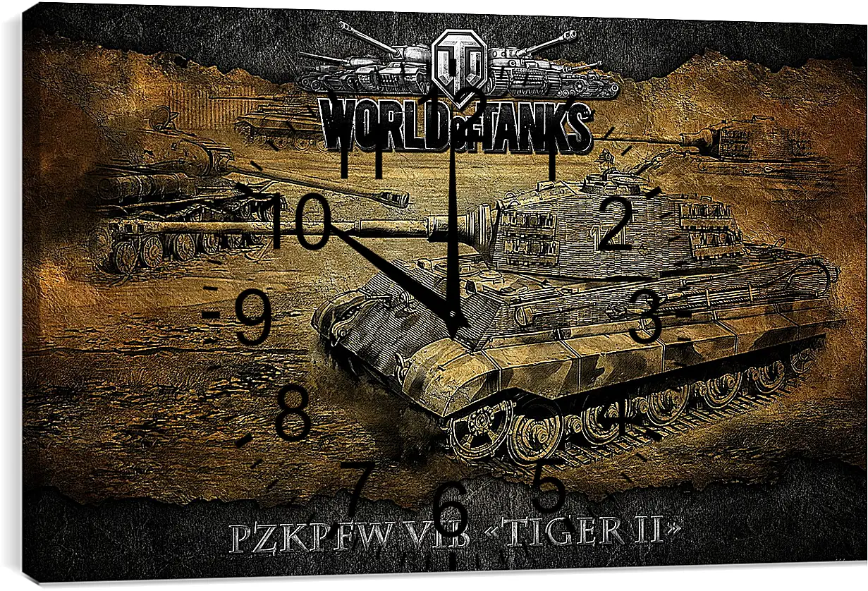 Часы картина - World Of Tanks