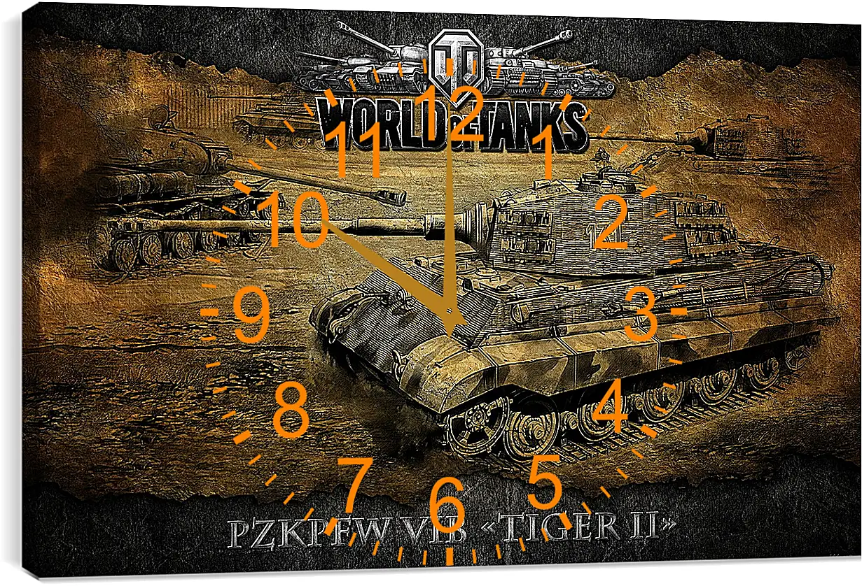 Часы картина - World Of Tanks