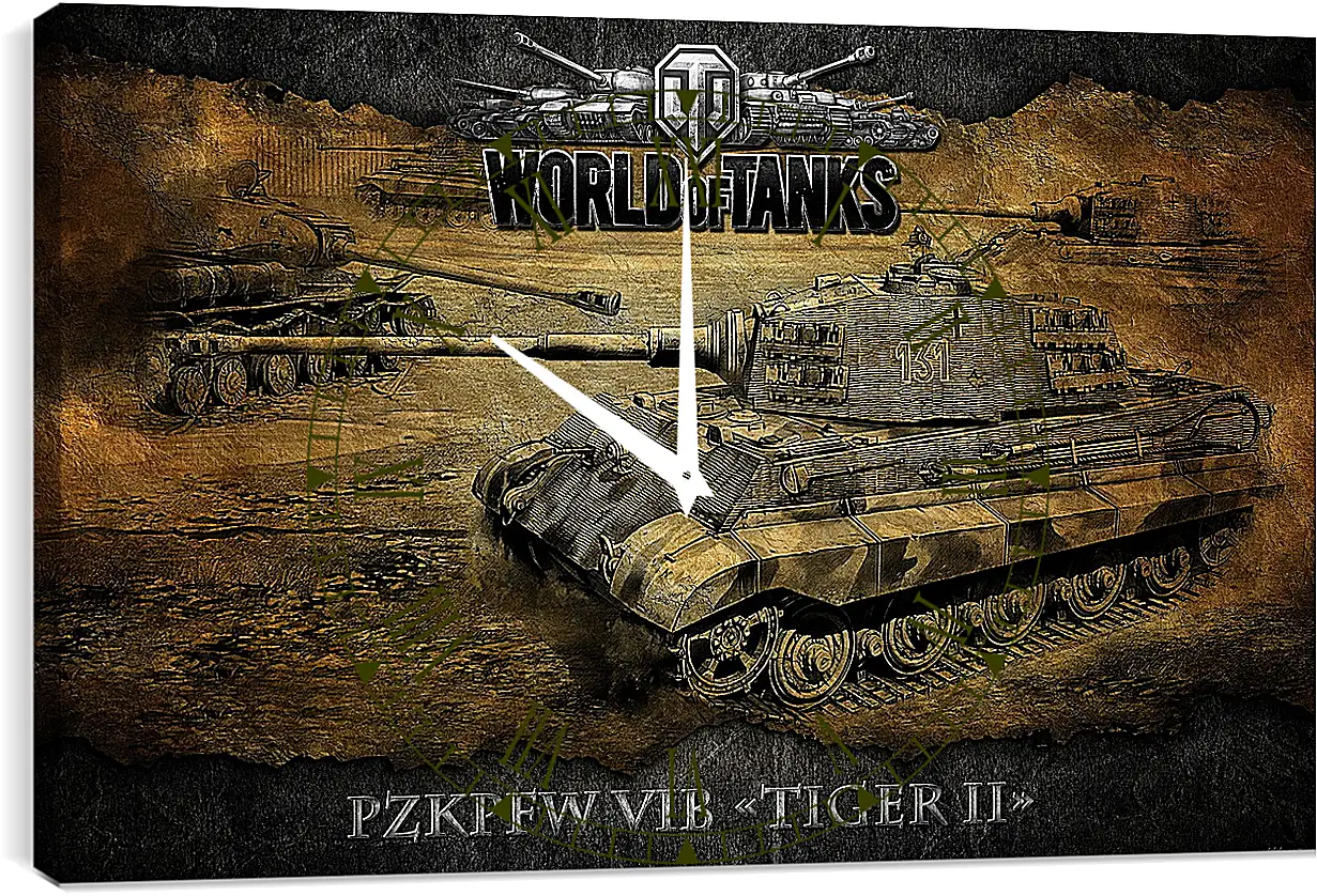 Часы картина - World Of Tanks