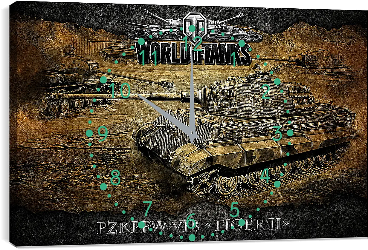 Часы картина - World Of Tanks