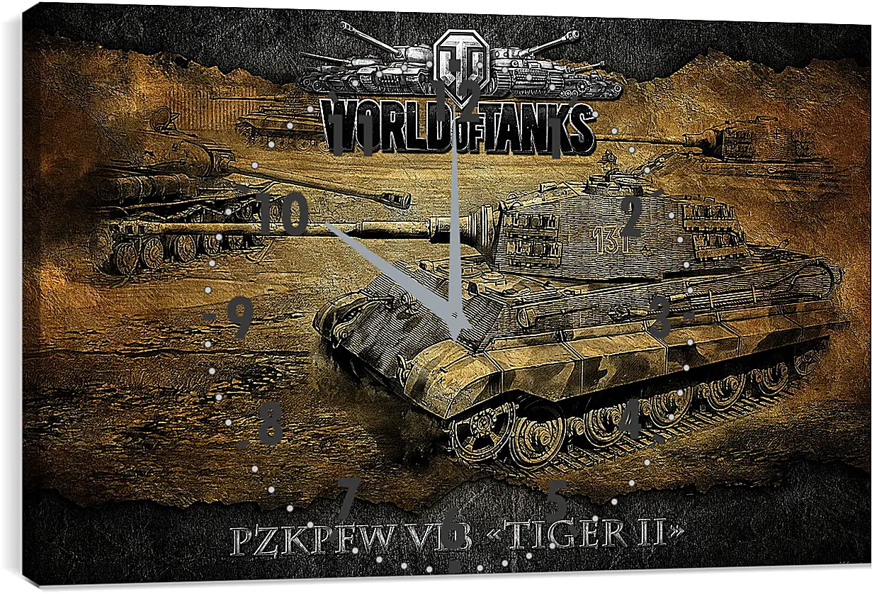 Часы картина - World Of Tanks