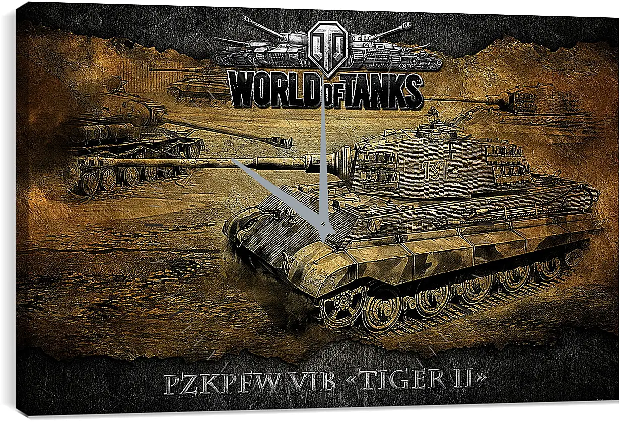 Часы картина - World Of Tanks