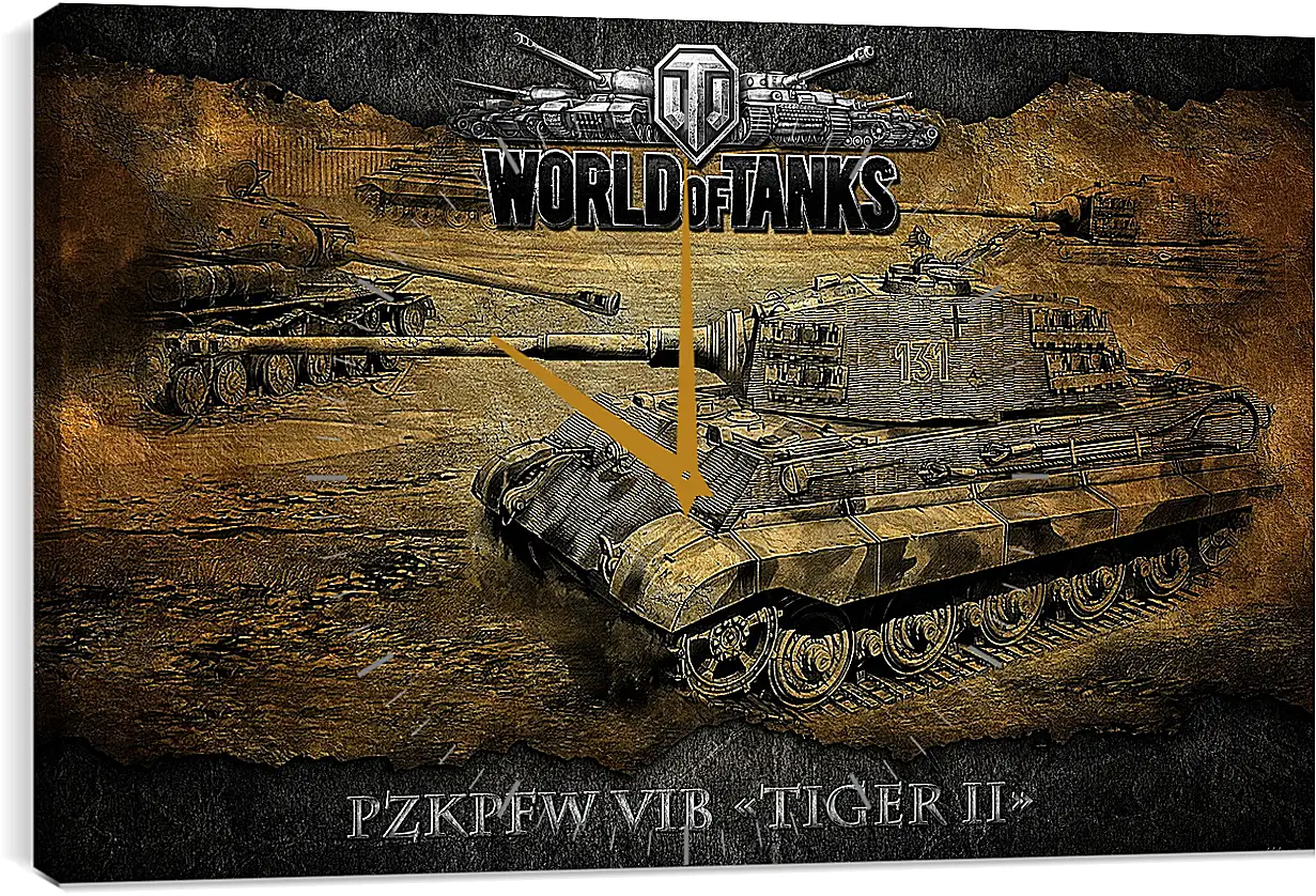 Часы картина - World Of Tanks