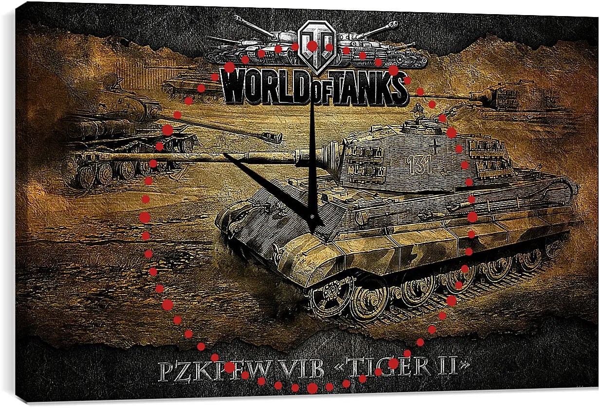 Часы картина - World Of Tanks