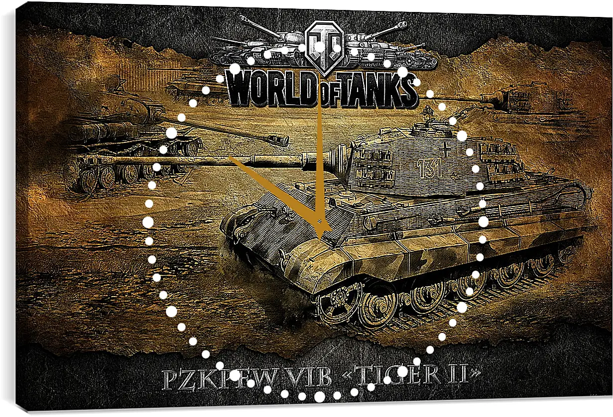 Часы картина - World Of Tanks