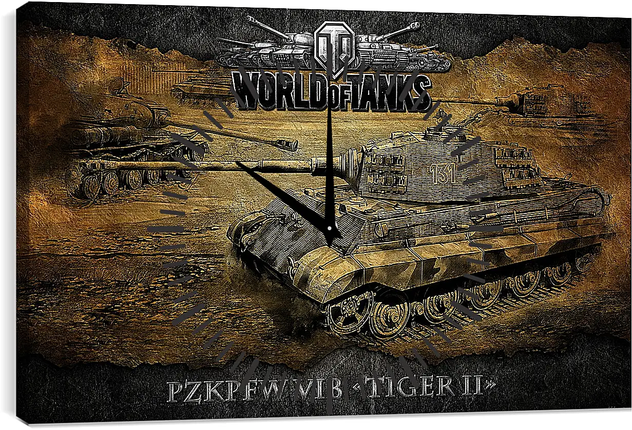 Часы картина - World Of Tanks