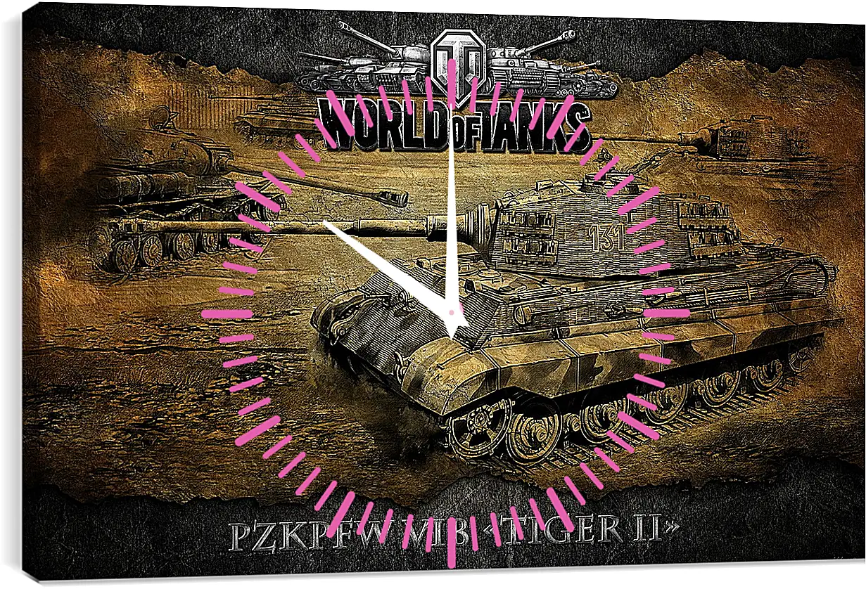 Часы картина - World Of Tanks