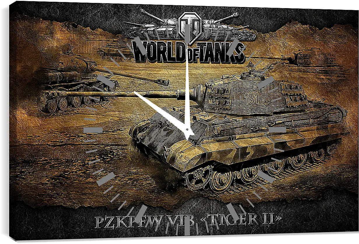 Часы картина - World Of Tanks