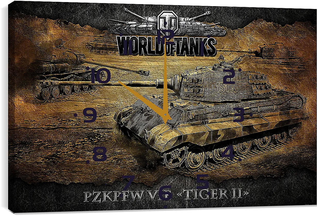 Часы картина - World Of Tanks