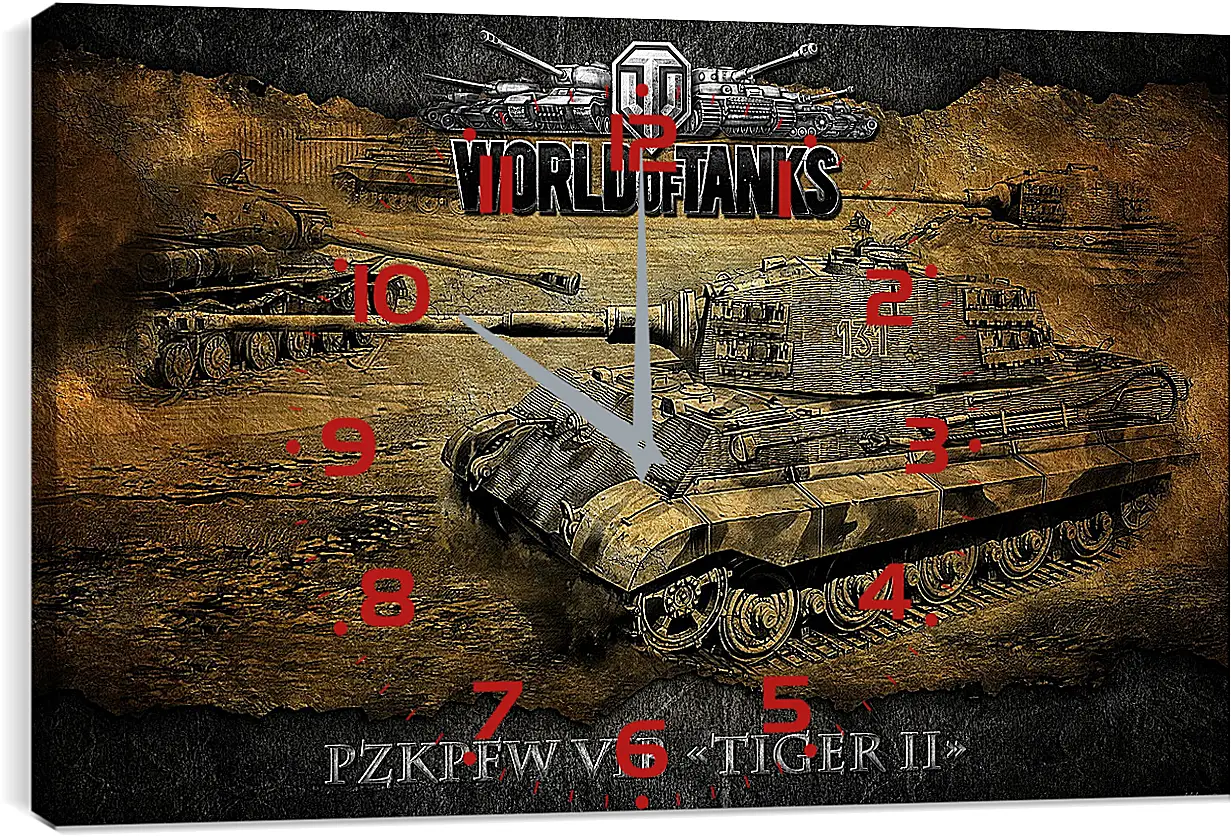 Часы картина - World Of Tanks