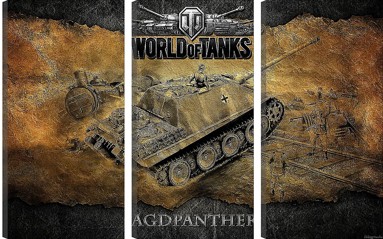 Модульная картина - World Of Tanks