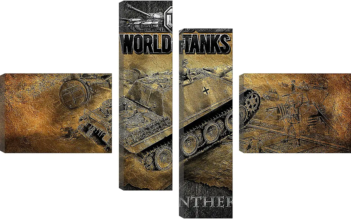 Модульная картина - World Of Tanks