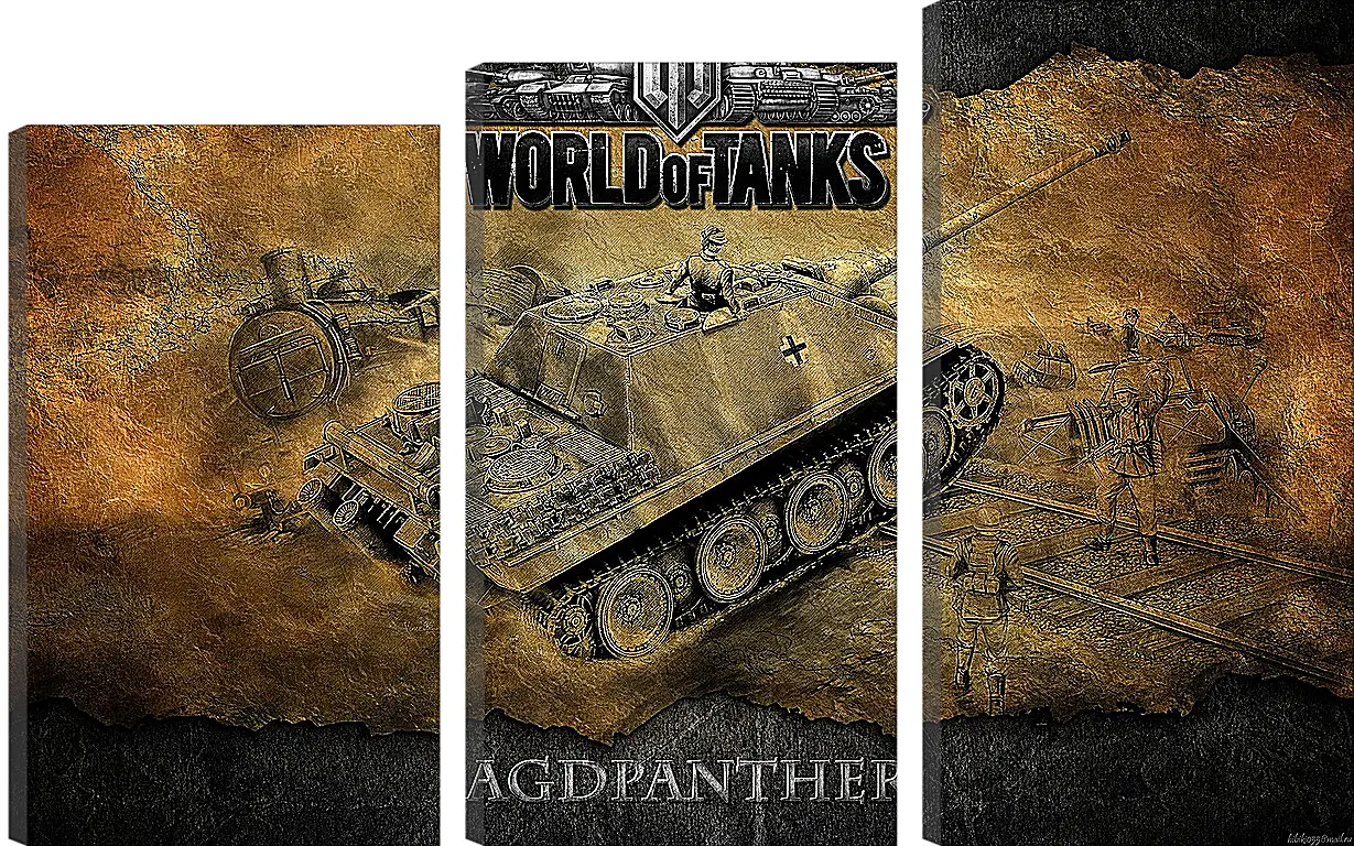 Модульная картина - World Of Tanks